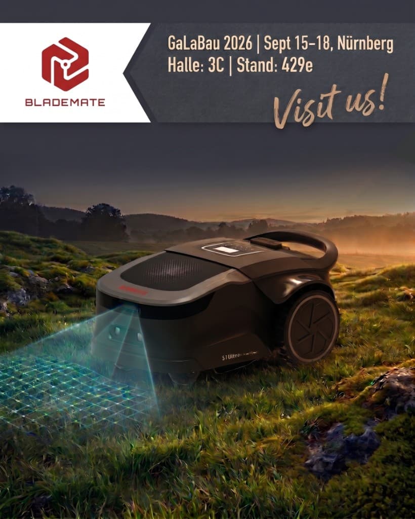 BladeMate auf der GaLaBau 2026 in Nürnberg – Halle 3C, Stand 429e